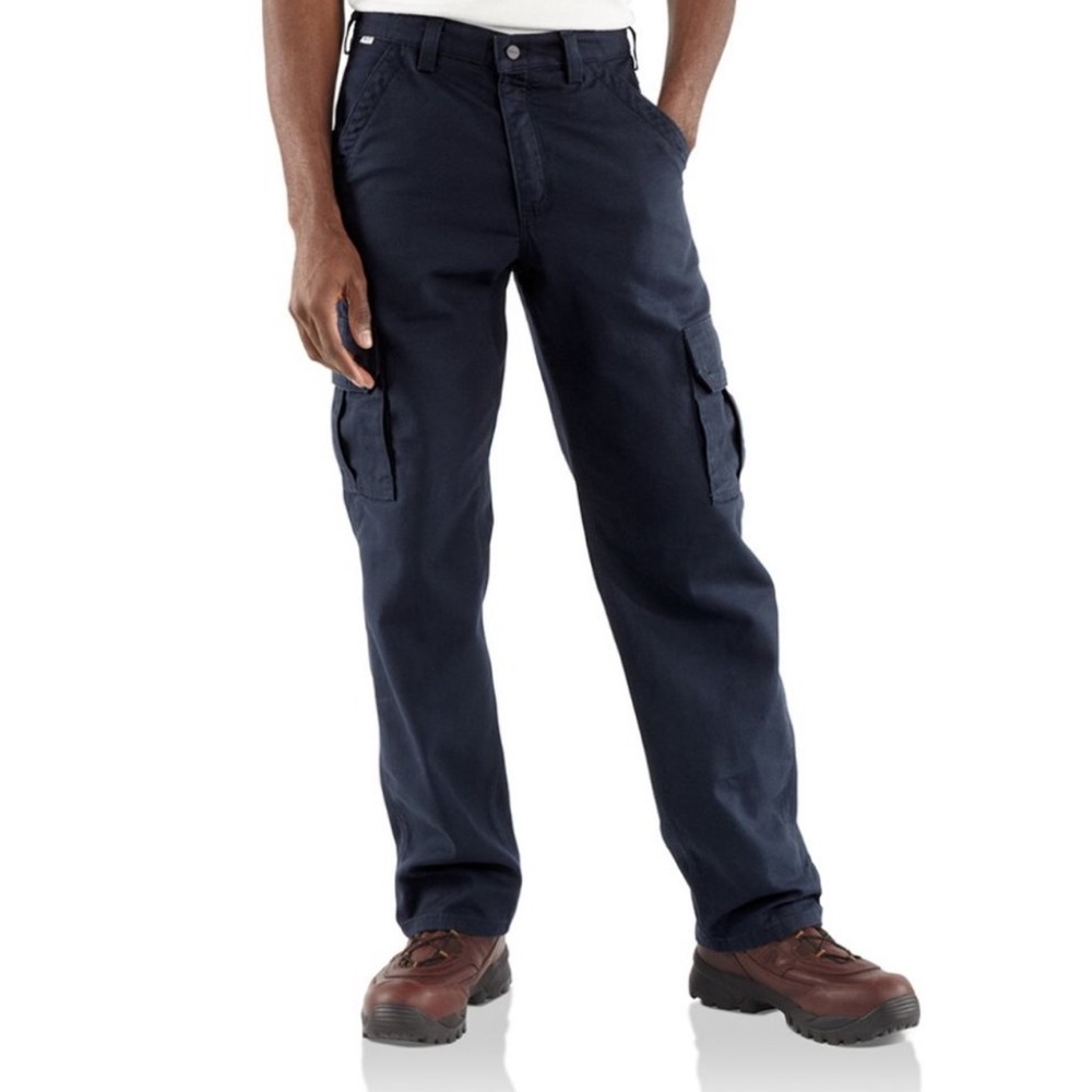 NWT Carhartt Flame-Resistant Cargo Pant 2112 CAT 2 Navy 33x34